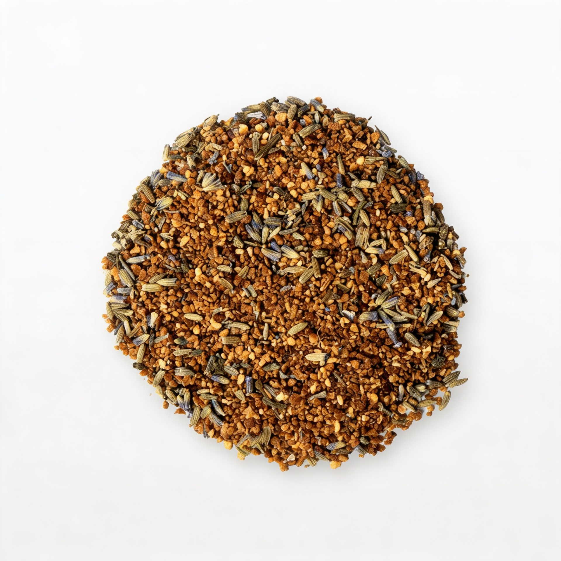 Chá de pêssego, mamão e lavanda azul.